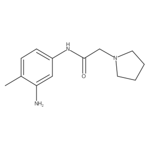 N-(3-amino-4-methylphenyl)-1-Pyrrolidineacetamide结构式