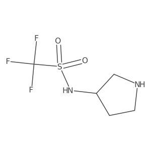 N-(Pyrrolidine-3alpha-yl)trifluoromethanesulfonamide结构式