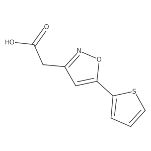 [5-(2-Thienyl)isoxazol-3-yl]acetic acid结构式