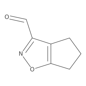 4H,5H,6H-cyclopenta[d][1,2]oxazole-3-carbaldehyde结构式
