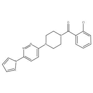 3-[4-(2-chlorobenzoyl)piperazin-1-yl]-6-(1H-pyrazol-1-yl)pyridazine Structure