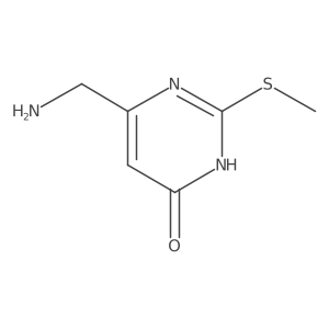 6-(Aminomethyl)-2-methylthio-1H-pyrimidin-4-one Structure