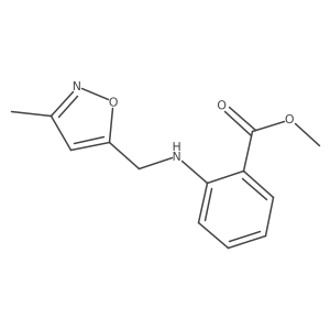 Methyl 2-{[(3-methylisoxazol-5-yl)methyl]amino}-benzoate Structure