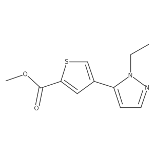 methyl 4-(1-ethyl-1H-pyrazol-5-yl)-2-thiophenecarboxylate Structure