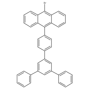 9-Bromo-10-(5'-phenyl-[1,1':3',1''-terphenyl]-4-yl)anthracene Structure