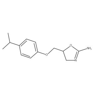 5-[(4-Propan-2-ylphenoxy)methyl]-4,5-dihydro-1,3-oxazol-2-amine结构式