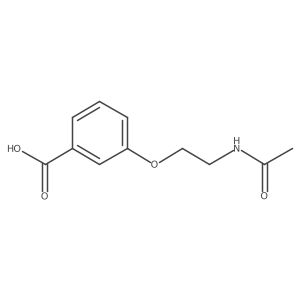 3-(2-Acetamidoethoxy)benzoic acid结构式