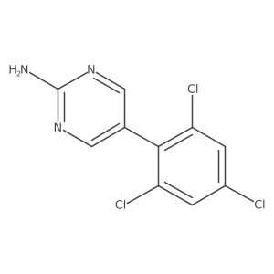 5-(2,4,6-Trichlorophenyl)pyrimidin-2-amine Structure