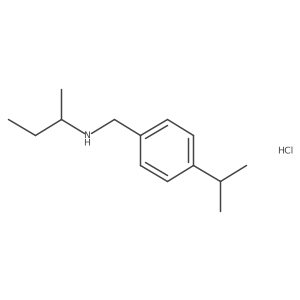 (Butan-2-yl)({[4-(propan-2-yl)phenyl]methyl})amine hydrochloride Structure