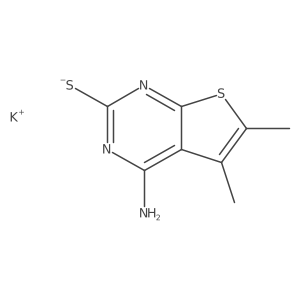 Potassium {4-amino-5,6-dimethylthieno[2,3-D]pyrimidin-2-YL}sulfanide Structure