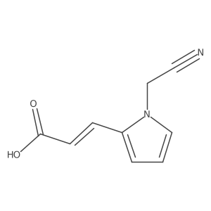3-(1-(Cyanomethyl)-1H-pyrrol-2-yl)acrylic acid Structure