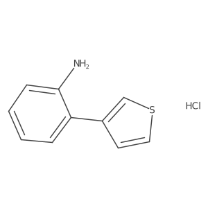2-Thiophen-3-yl-phenylamine hydrochloride结构式