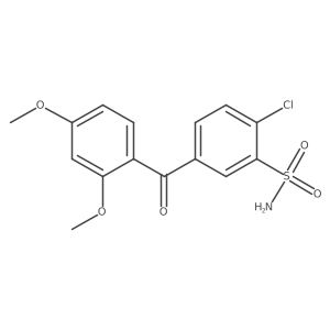 2-Chloro-5-(2,4-dimethoxy-benzoyl)-benzenesulfonamide Structure