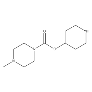 Piperidin-4-yl 4-methylpiperazine-1-carboxylate结构式