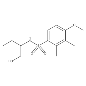 N-[1-(hydroxymethyl)propyl]-4-methoxy-2,3-dimethylbenzenesulfonamide结构式