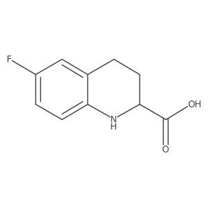 6-Fluoro-1,2,3,4-tetrahydroquinoline-2-carboxylic acid Structure