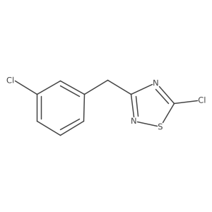 5-Chloro-3-(3-chloro-benzyl)-[1,2,4]thiadiazole Structure