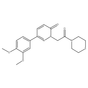 6-(3,4-dimethoxyphenyl)-2-[2-oxo-2-(thiomorpholin-4-yl)ethyl]pyridazin-3(2H)-one Structure
