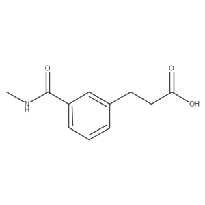 3-[3-(Methylcarbamoyl)phenyl]propanoic acid结构式