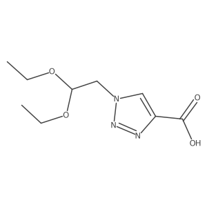 1-(2,2-diethoxyethyl)-1H-1,2,3-triazole-4-carboxylic acid结构式
