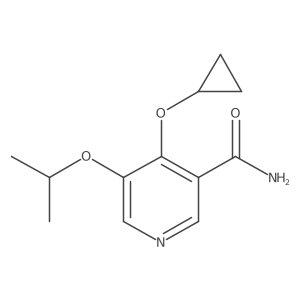 4-Cyclopropoxy-5-isopropoxynicotinamide结构式