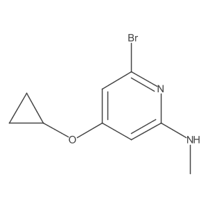 6-Bromo-4-cyclopropoxy-N-methylpyridin-2-amine Structure