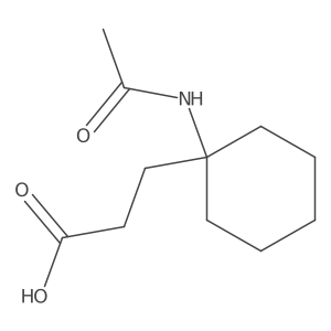 3-(1-Acetamidocyclohexyl)propanoic acid结构式