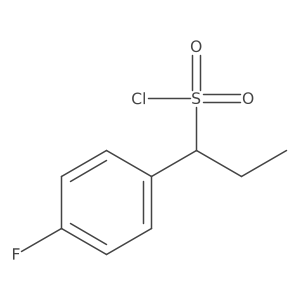 1-(4-Fluorophenyl)propane-1-sulfonyl chloride Structure