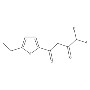 1-(5-Ethylthiophen-2-yl)-4,4-difluorobutane-1,3-dione Structure
