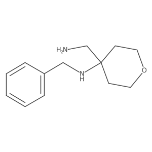 4-(aminomethyl)-N-benzyloxan-4-amine结构式