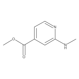 Methyl 2-(methylamino)isonicotinate Structure