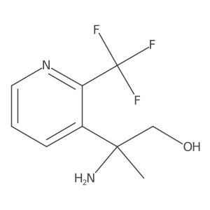 2-Amino-2-[2-(trifluoromethyl)pyridin-3-yl]propan-1-ol Structure