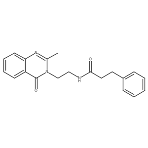 N-[2-(2-methyl-4-oxoquinazolin-3(4H)-yl)ethyl]-3-phenylpropanamide结构式