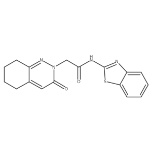 N-(1,3-benzothiazol-2-yl)-2-(3-oxo-5,6,7,8-tetrahydrocinnolin-2(3H)-yl)acetamide Structure