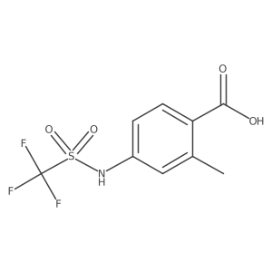 2-Methyl-4-trifluoromethanesulfonamidobenzoic acid Structure