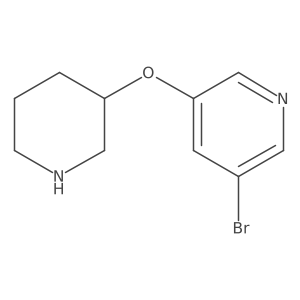 3-Bromo-5-(piperidin-3-yloxy)pyridine Structure