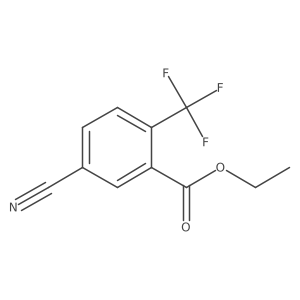 5-Cyano-2-trifluoromethyl-benzoic acid ethyl ester Structure