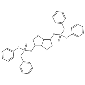 1,4:3,6-dianhydro-2,5-bis-O-(diphenoxyphosphoryl)-D-glucitol结构式