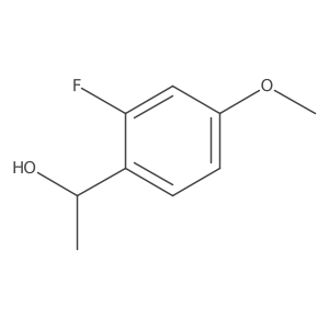 (1S)-1-(2-Fluoro-4-methoxyphenyl)ethan-1-ol结构式