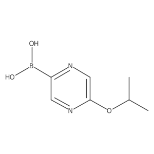 5-(Isopropoxy)pyrazine-2-boronic acid结构式