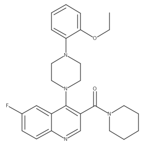 (4-(4-(2-Ethoxyphenyl)piperazin-1-yl)-6-fluoroquinolin-3-yl)(piperidin-1-yl)methanone Structure