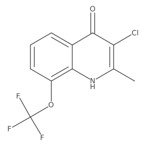 3-Chloro-4-hydroxy-2-methyl-8-(trifluoromethoxy)quinoline Structure