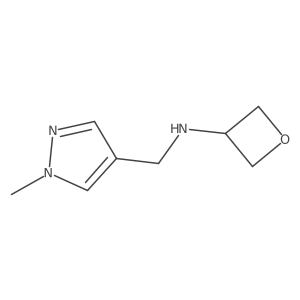 N-((1-methyl-1H-pyrazol-4-yl)methyl)oxetan-3-amine Structure