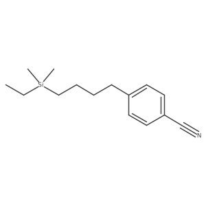 4-[4-(Ethyldimethylsilyl)butyl]benzonitrile Structure