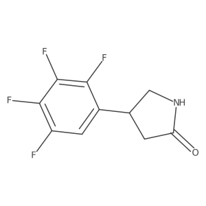 4-(2,3,4,5-Tetrafluorophenyl)pyrrolidin-2-one Structure