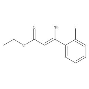 Ethyl 3-amino-3-(2-fluorophenyl)acrylate结构式