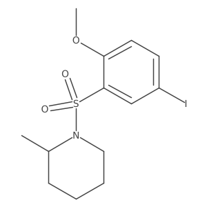 1-(5-Iodo-2-methoxybenzenesulfonyl)-2-methylpiperidine Structure