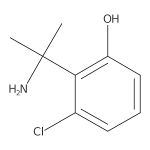 2-(2-Aminopropan-2-yl)-3-chlorophenol结构式