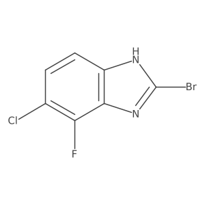 2-Bromo-5-chloro-4-fluoro-1H-benzimidazole结构式