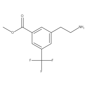 Methyl 3-(2-aminoethyl)-5-(trifluoromethyl)benzoate结构式